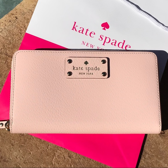 kate spade Handbags - (NWOT) Kate Spade Pink Leather Zip Around Wallet